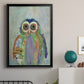 Fantastic Florals Owl - Modern Framed Canvas Print