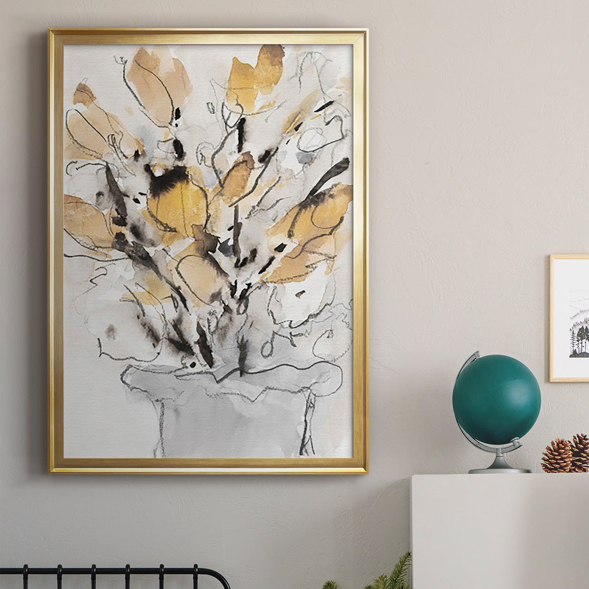 Seasonal Gatherings II - Modern Framed Canvas Print