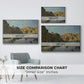 River Landscape with Cliffs, c. 1850-1860 - Floater Framed Canvas Print