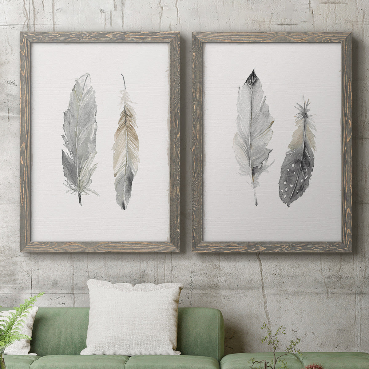 Flight of Fancy I - Premium Framed Canvas 2 Piece Set - Ready to Hang