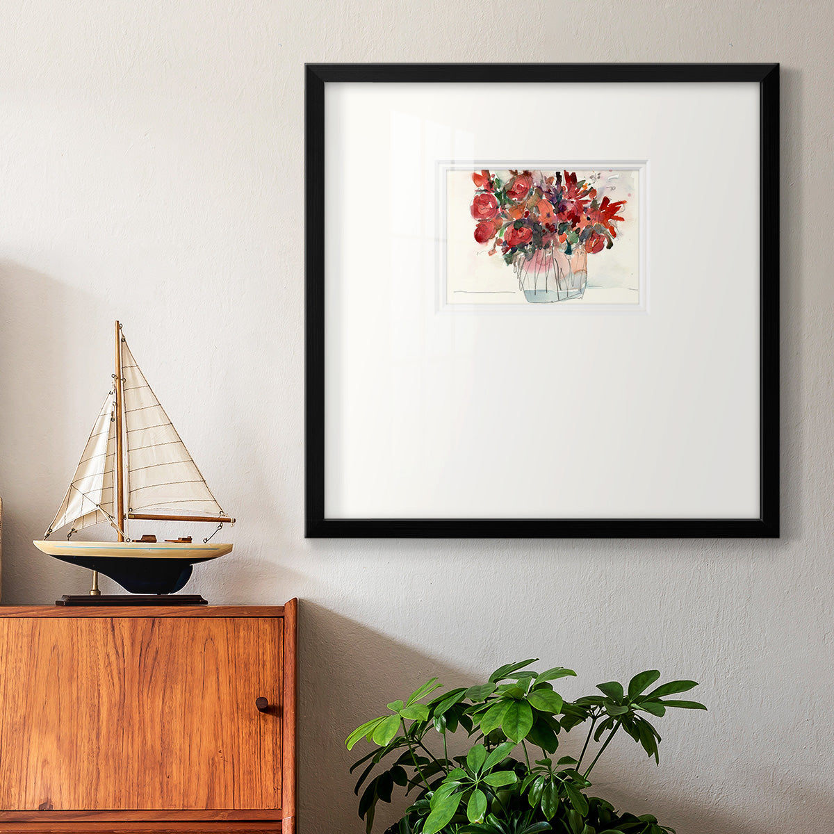 The Small Bunch I Premium Framed Print Double Matboard