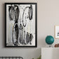 Grey Scribbles II - Modern Framed Canvas Print