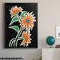 Pop Flowers III - Modern Framed Canvas Print