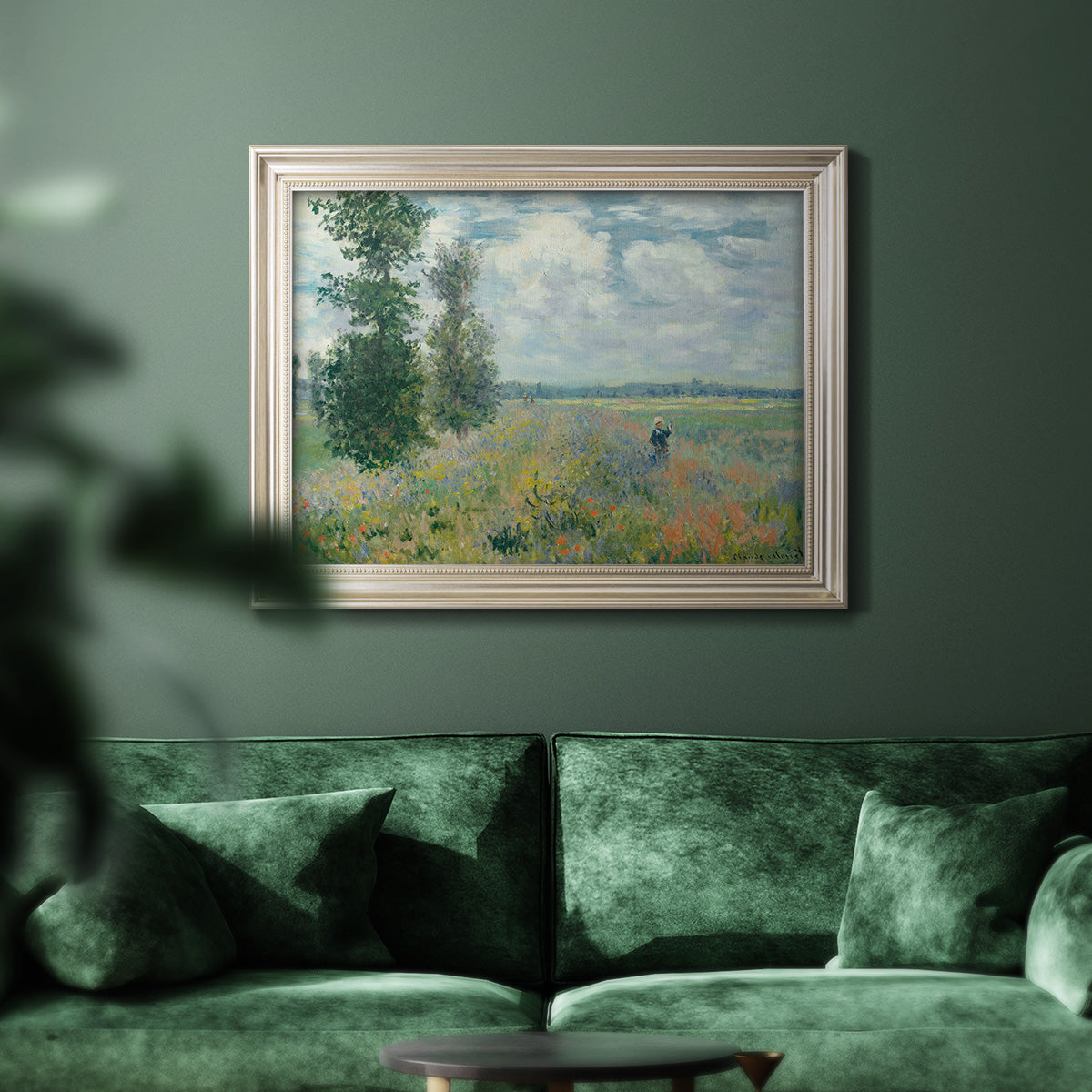 Poppy Field, Argenteuil - Ornate Framed Canvas Print