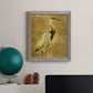 Gold Crane at Dusk I - Premium Canvas Framed in Barnwood - Ready to Hang