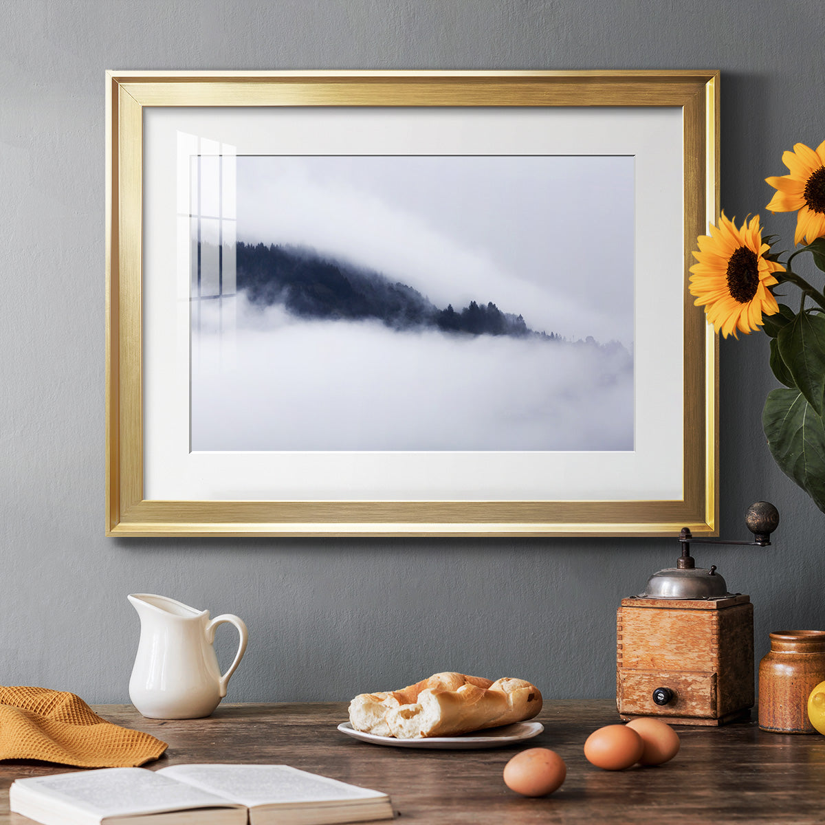 In the Clouds Premium Framed Print - Ready to Hang