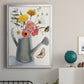 Watering Can Bouquet II - Modern Framed Canvas Print