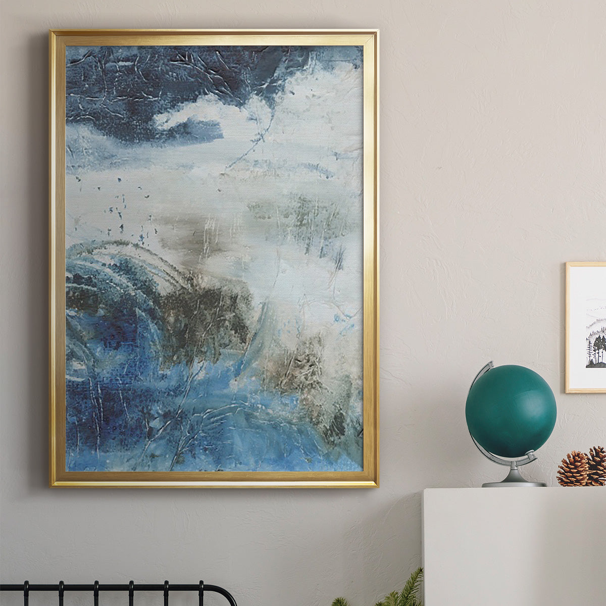 Coastal Seas I - Modern Framed Canvas Print