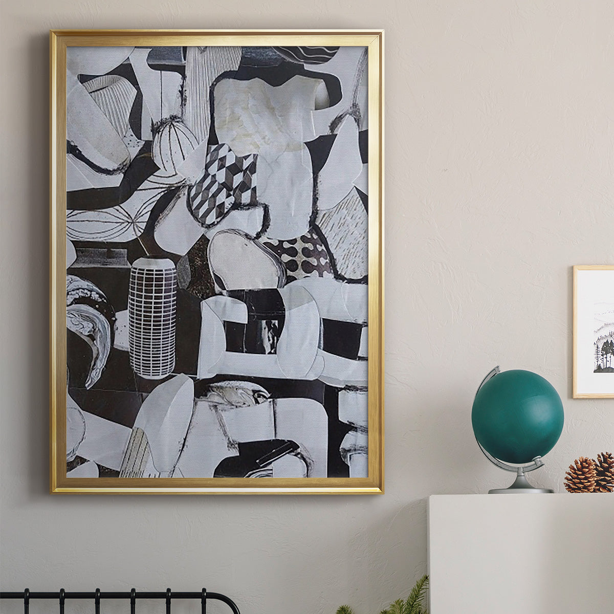 Beverlywood City Forms - Modern Framed Canvas Print