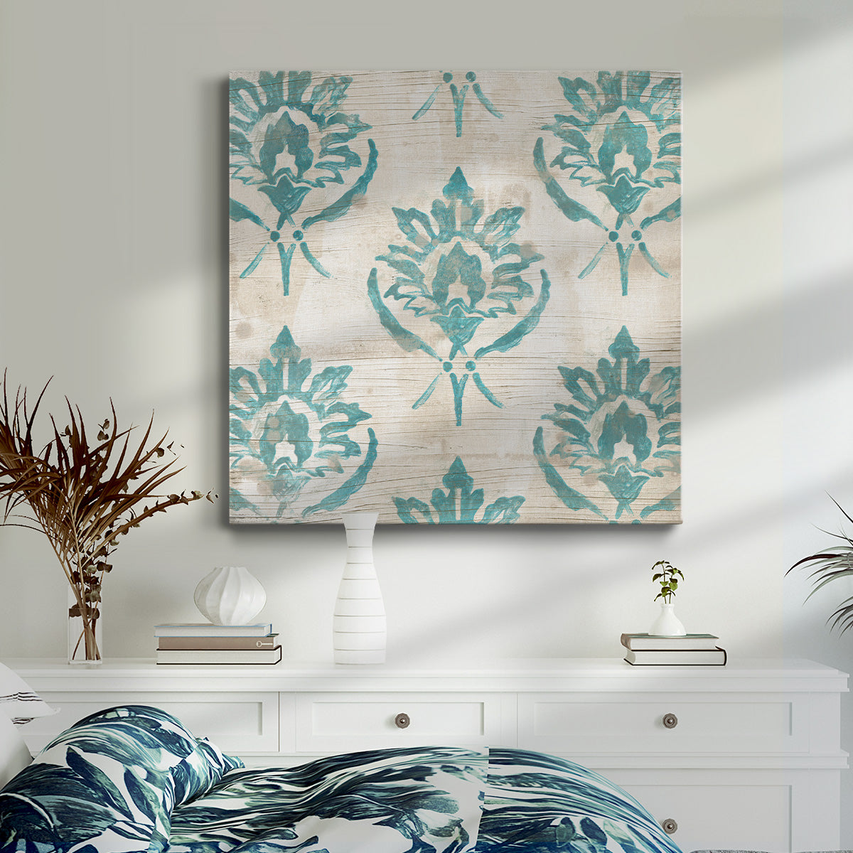 Serene Cerulean III-Premium Gallery Wrapped Canvas - Ready to Hang