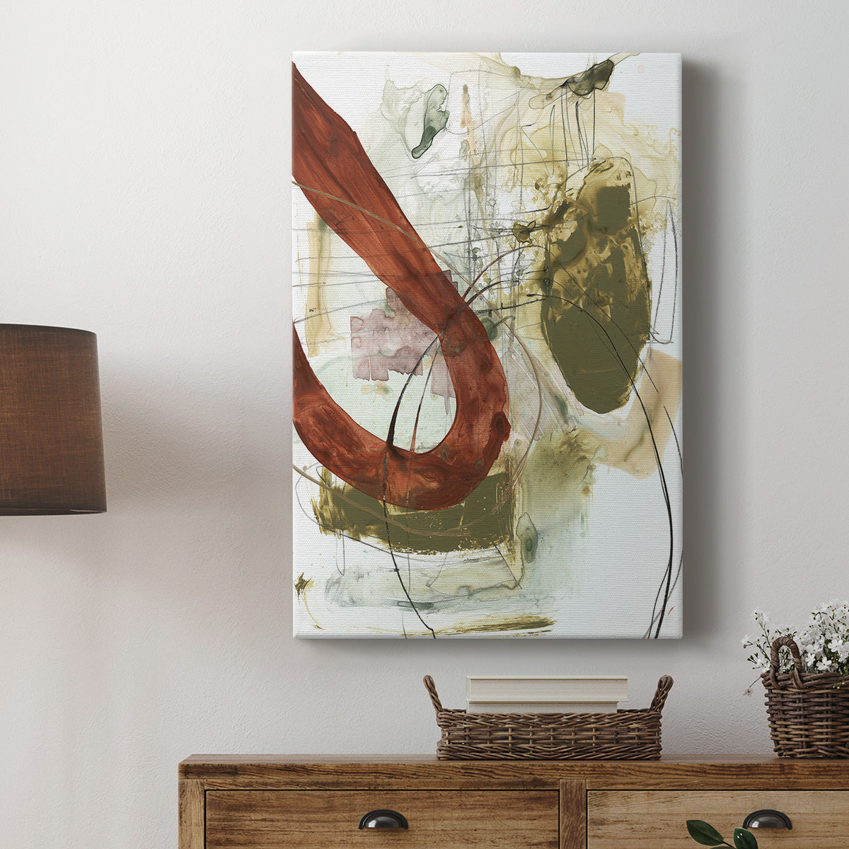 Rusted Loops I Premium Gallery Wrapped Canvas - Ready to Hang