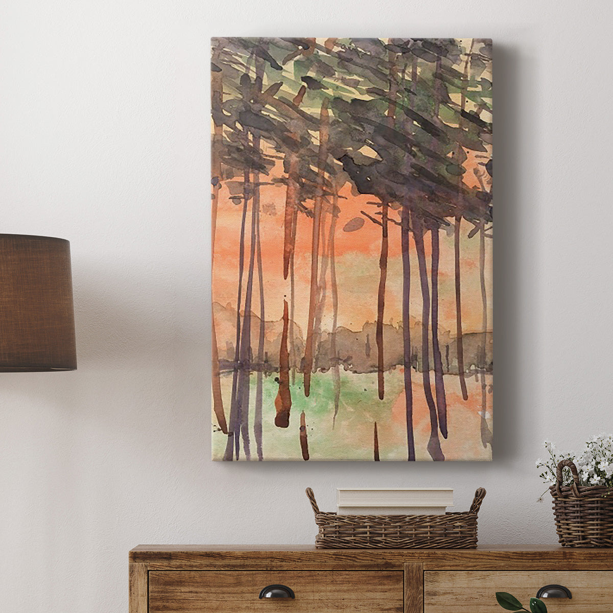 Between the Trees I Premium Gallery Wrapped Canvas - Ready to Hang