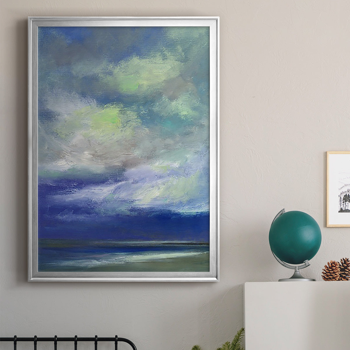 Island Dusk - Modern Framed Canvas Print