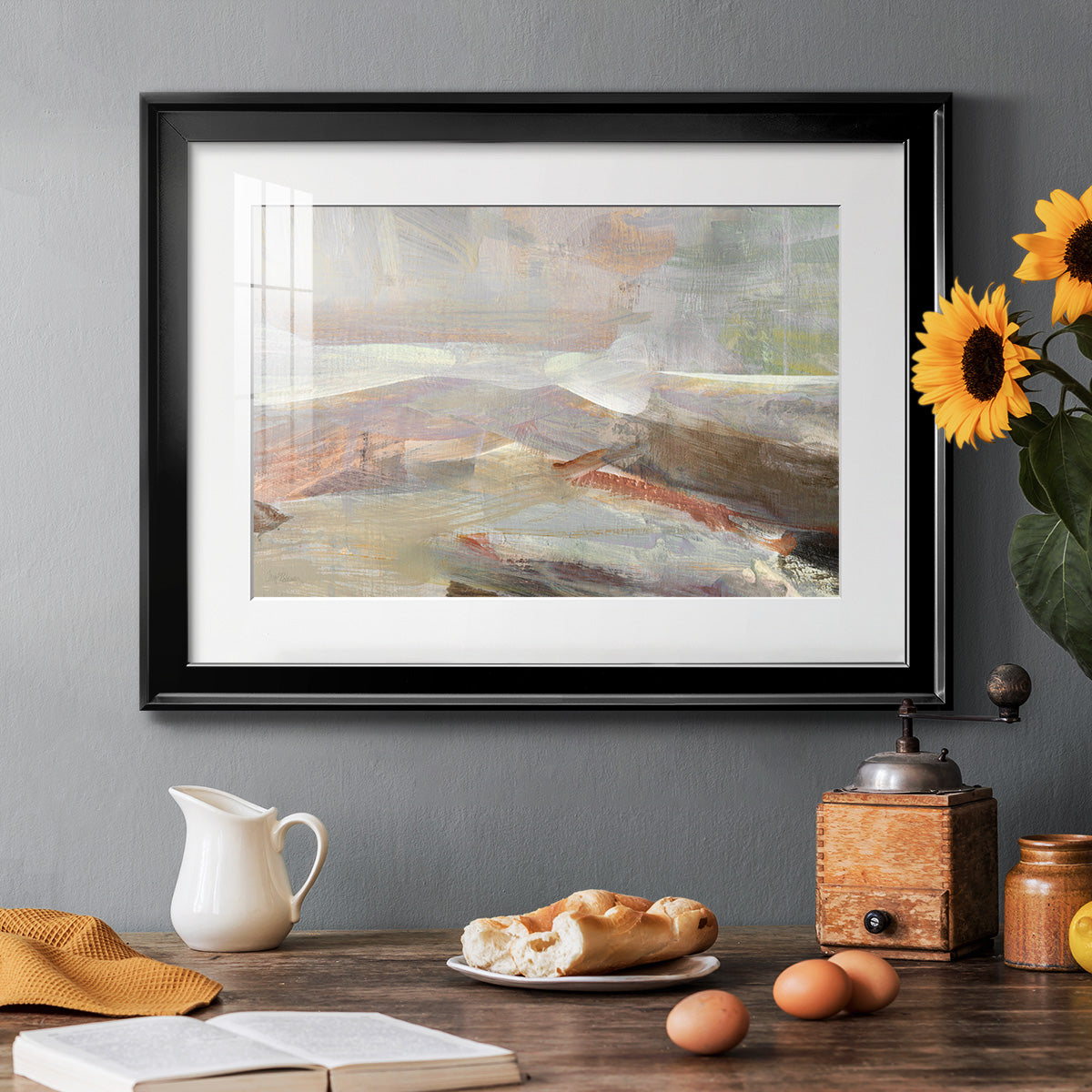 Distant Canyon - Modern Framed Art Print