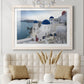 Santorini Sunrise - Barnwood Framed Art Print