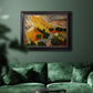 Valley With Ploughman Seen from Above - Ornate Framed Canvas Print