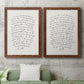 Letter to a Lover I - Premium Framed Canvas 2 Piece Set - Ready to Hang