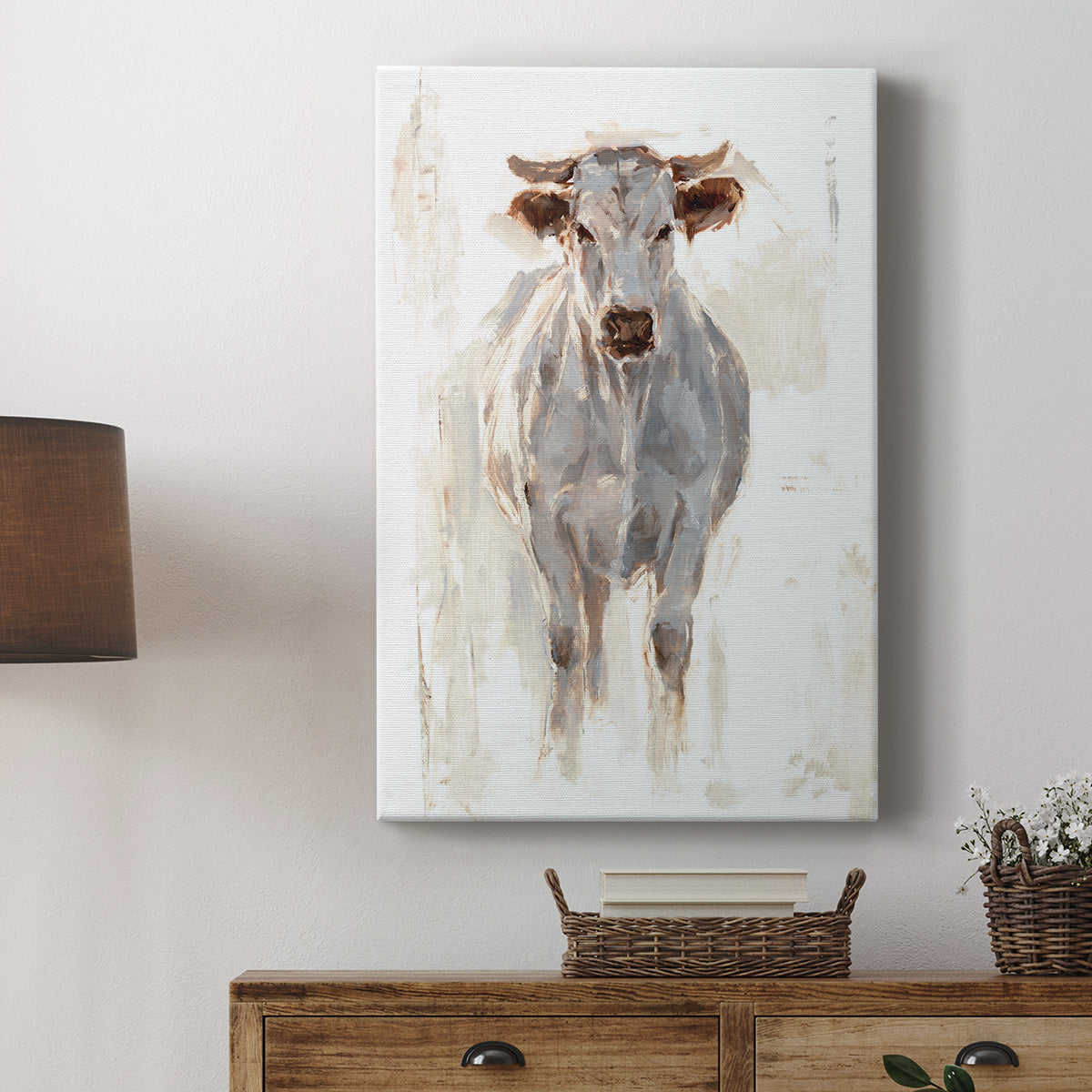 Sunlit Cows I Premium Gallery Wrapped Canvas - Ready to Hang