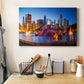 Downtown Chicago At Night - Canvas Art Print