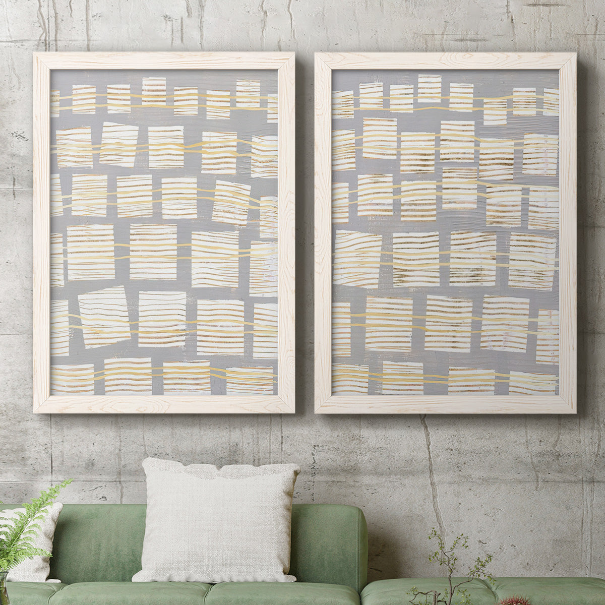 Networks I - Barnwood Framed Canvas Set