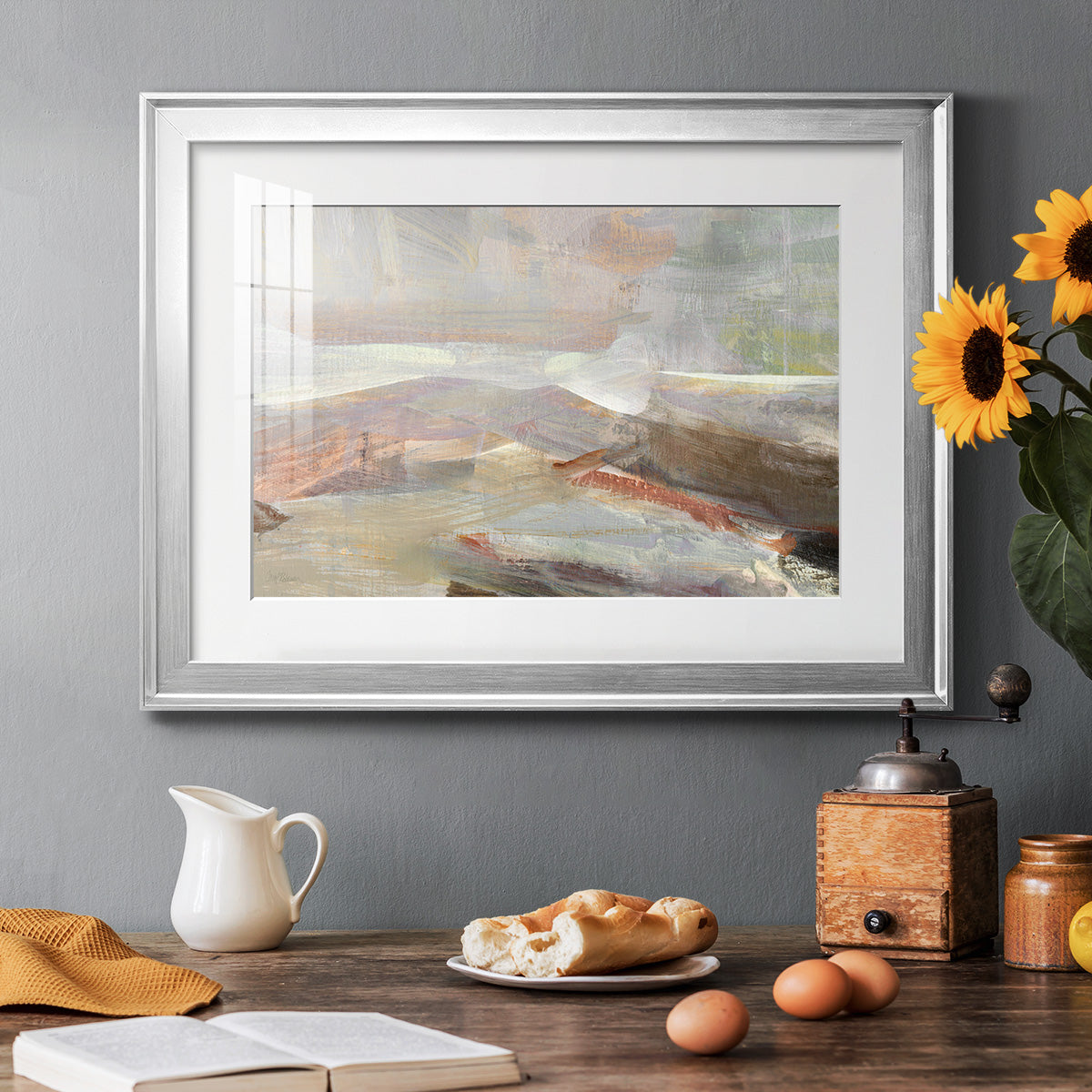 Distant Canyon - Modern Framed Art Print