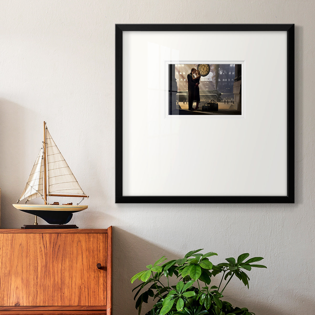 Au Revoir Premium Framed Print Double Matboard