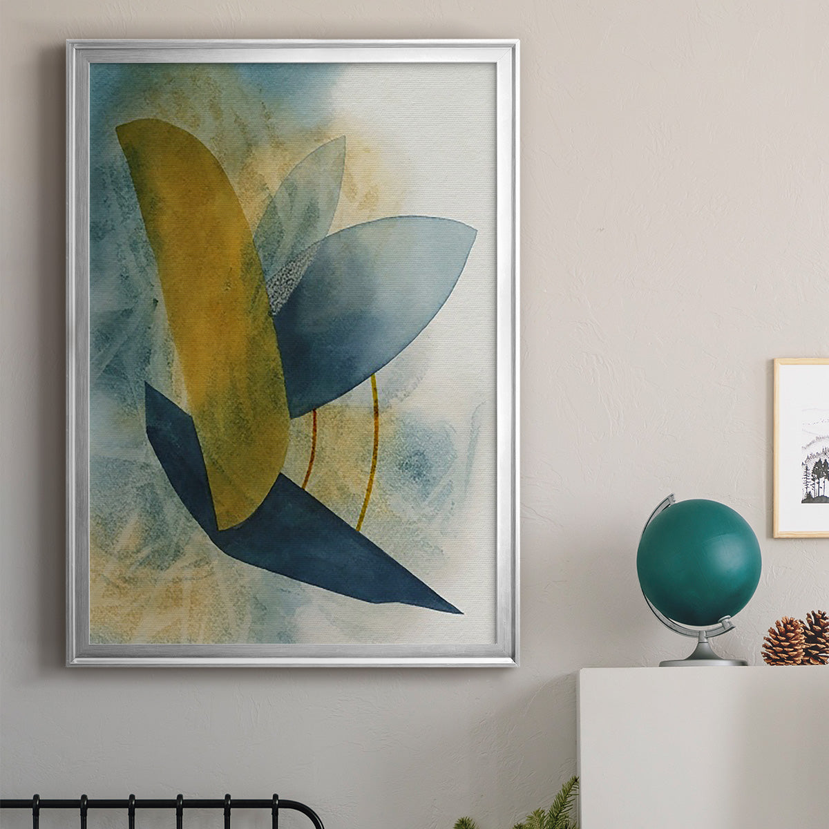 Solar Shapes I - Modern Framed Canvas Print