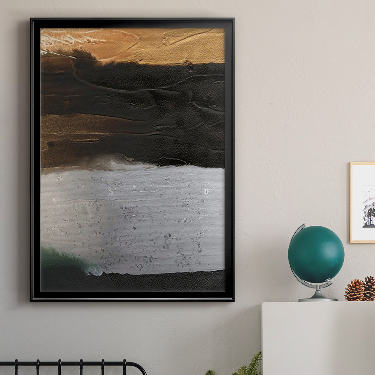 Embellished Coastal Plain I - Modern Framed Canvas Print