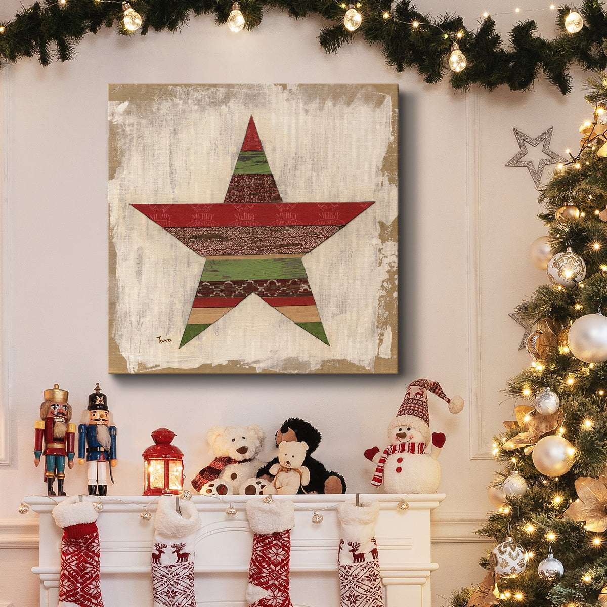 Christmas Star-Premium Gallery Wrapped Canvas - Ready to Hang