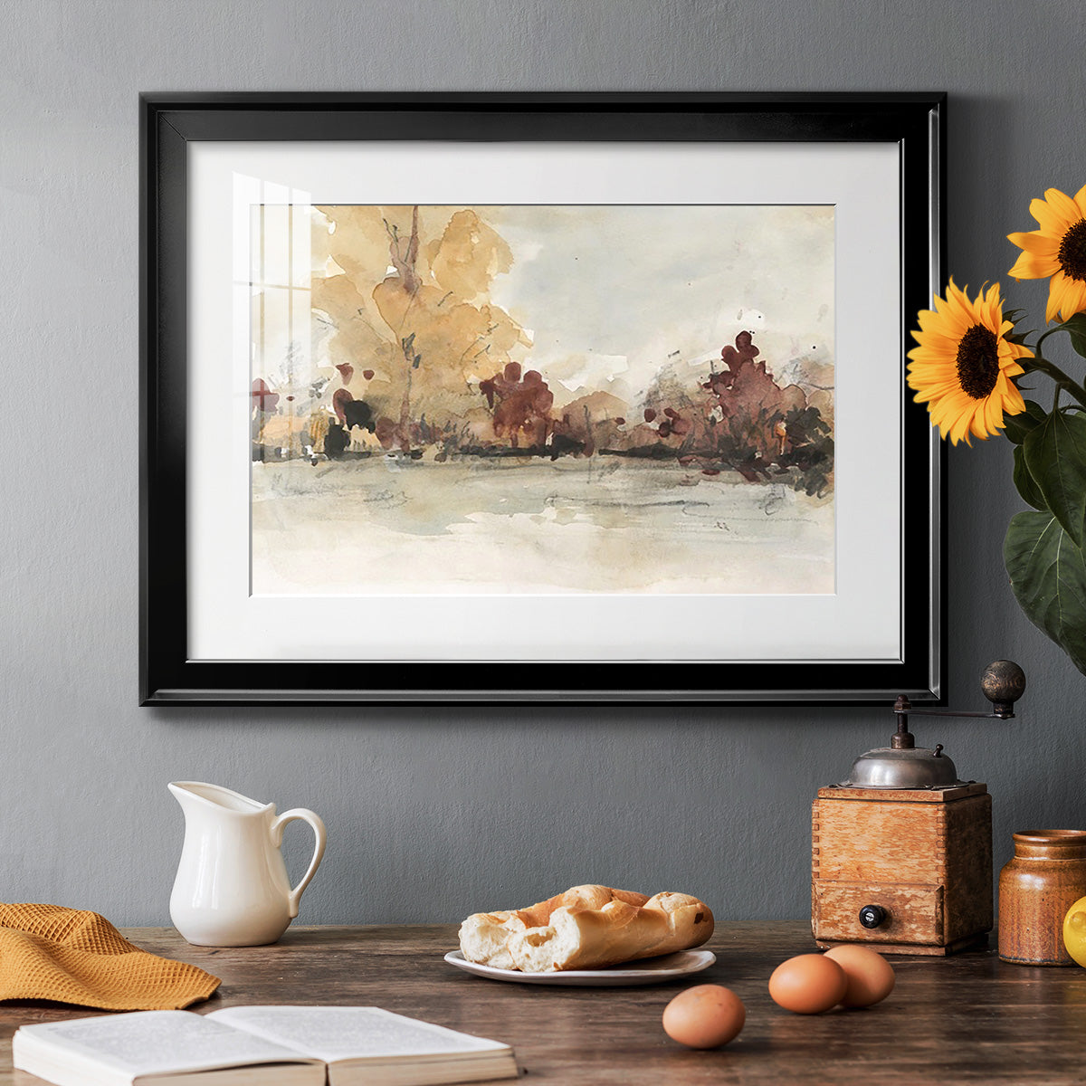 The Autumn View I Premium Framed Print - Ready to Hang