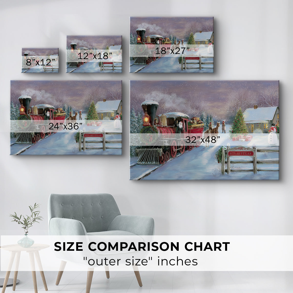 Soft Linen Lantern at Night - Canvas Art Print