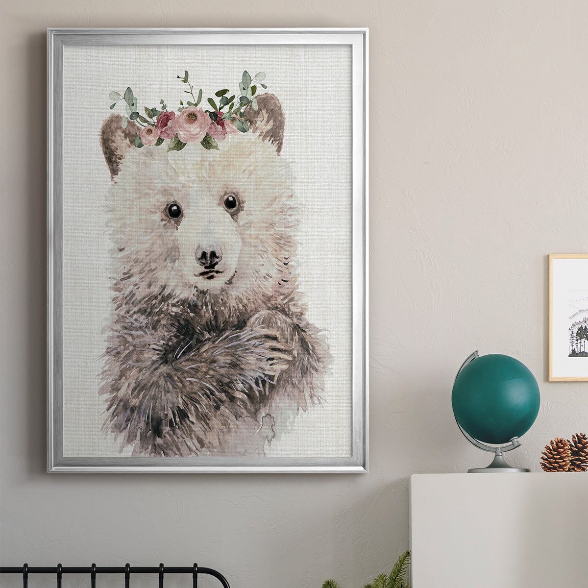 Dressy Cub - Modern Framed Canvas Print