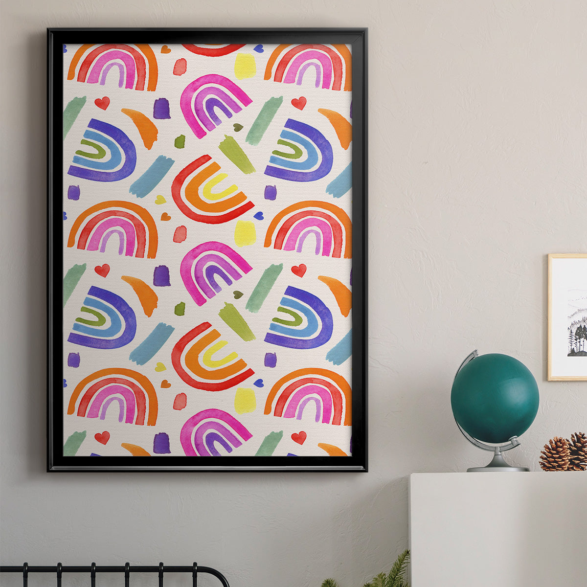 Love Loudly Collection E - Modern Framed Canvas Print