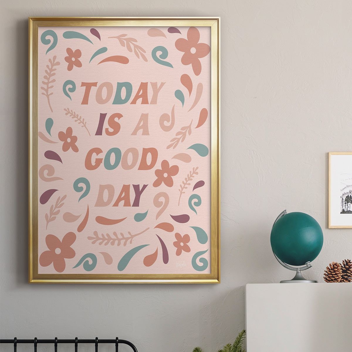 Today is a Good Day - Modern Framed Canvas Print