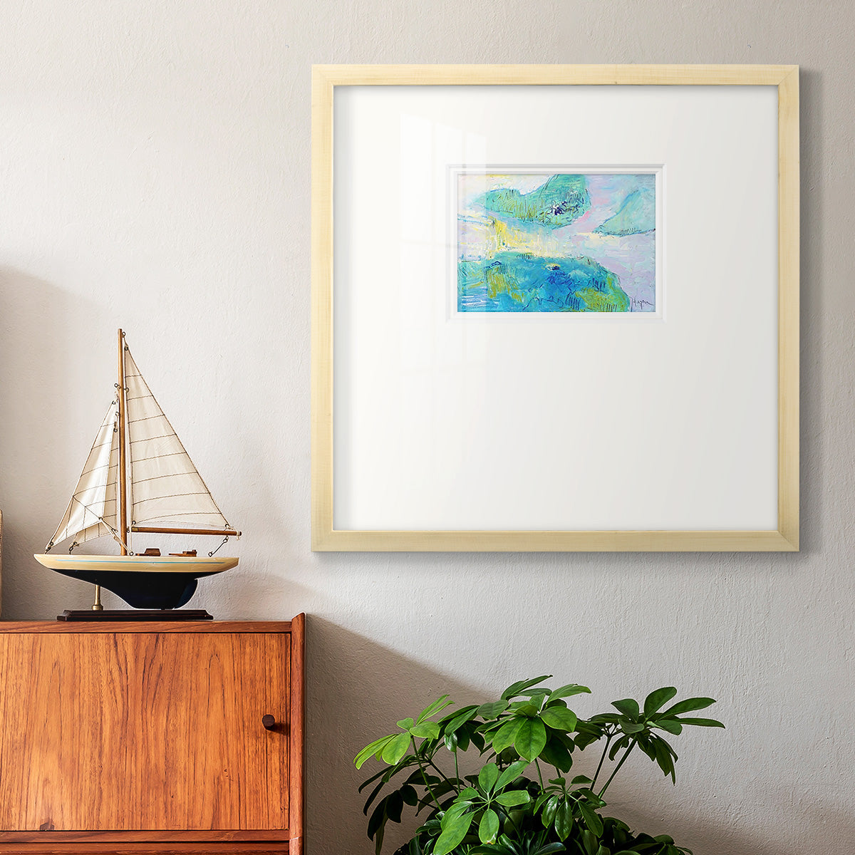 Smooth Sailing in the Heartland Premium Framed Print Double Matboard