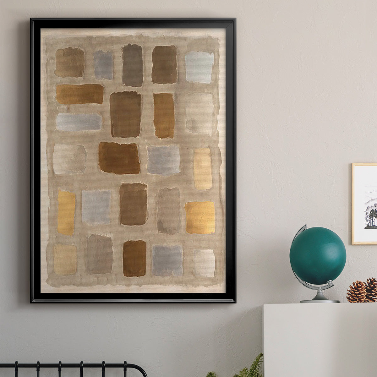 Sand Shaped I - Modern Framed Canvas Print