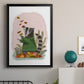 Raccoon Catching Leaves - Modern Framed Canvas Print