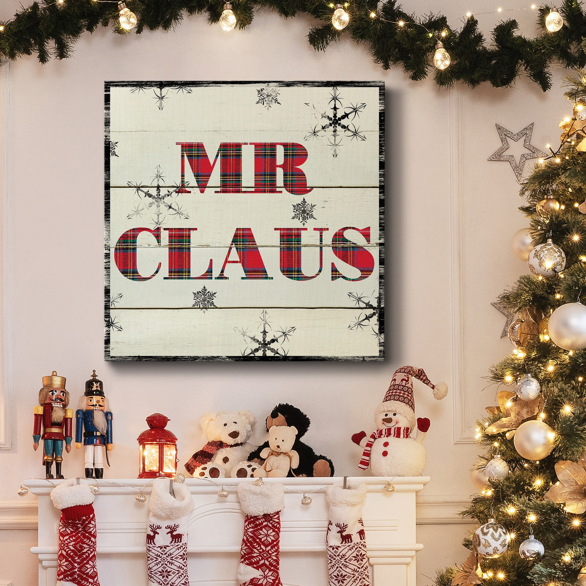 Mr. Claus-Premium Gallery Wrapped Canvas - Ready to Hang