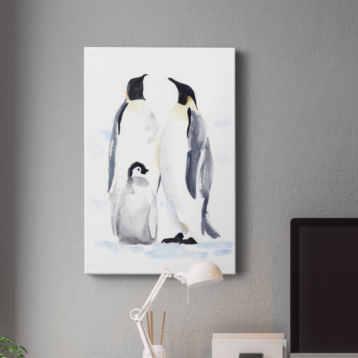 Emperor Penguins II Premium Gallery Wrapped Canvas - Ready to Hang