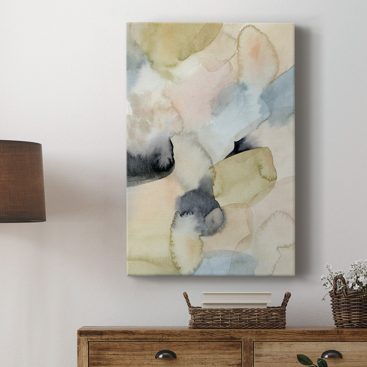 Salmon Rocks I Premium Gallery Wrapped Canvas - Ready to Hang