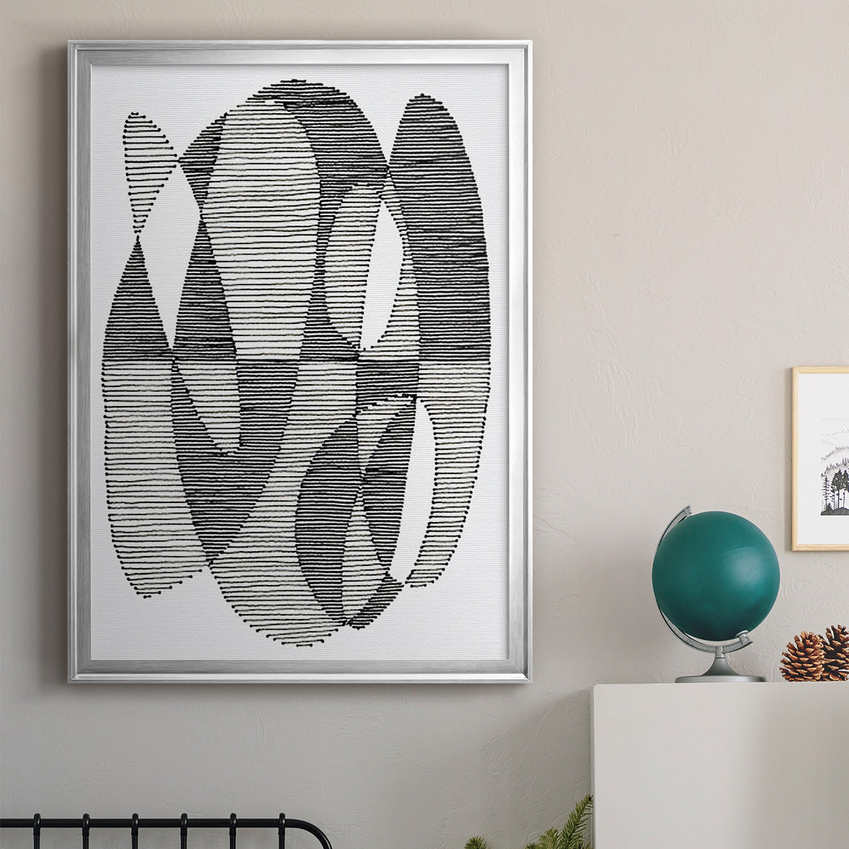 Opposite Day II - Modern Framed Canvas Print