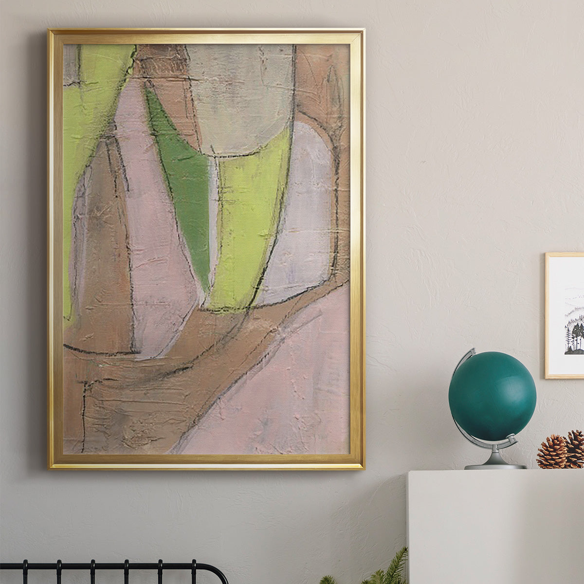Many Layers I - Modern Framed Canvas Print