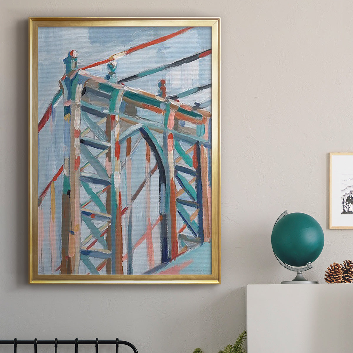 Big City Colors II - Modern Framed Canvas Print