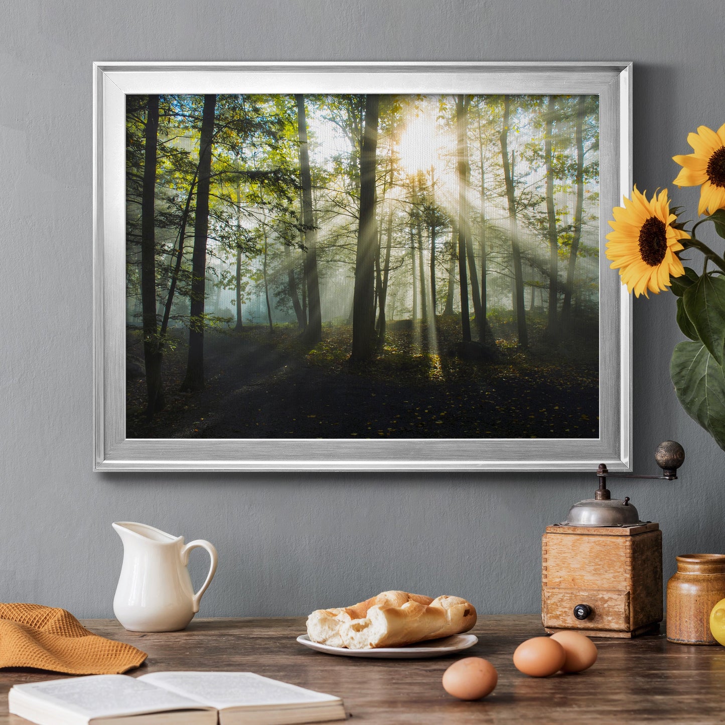 Light and Trees Premium Classic Framed Canvas - Ready to Hang