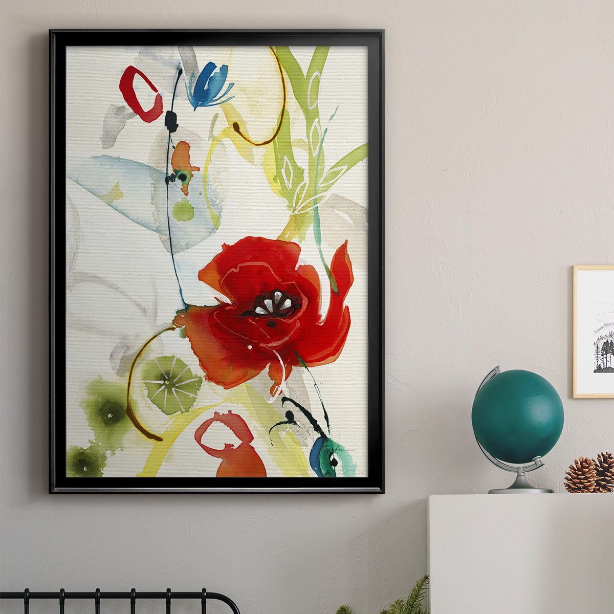 Local Color II - Modern Framed Canvas Print