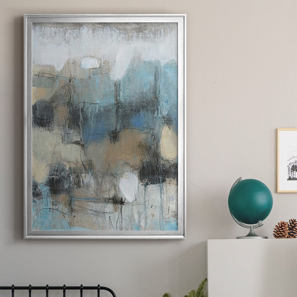 In the Moment II - Modern Framed Canvas Print