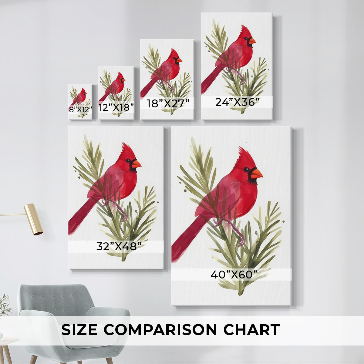 Crimson Dawn Whisper - Canvas Art Print