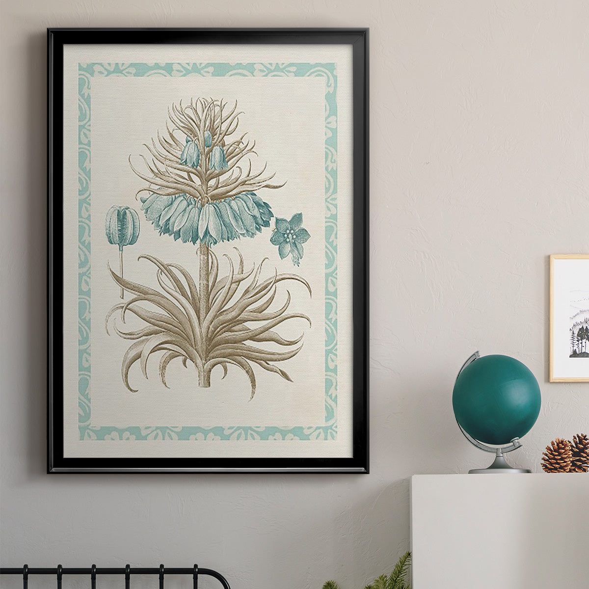 Willow Blue Besler II - Modern Framed Canvas Print