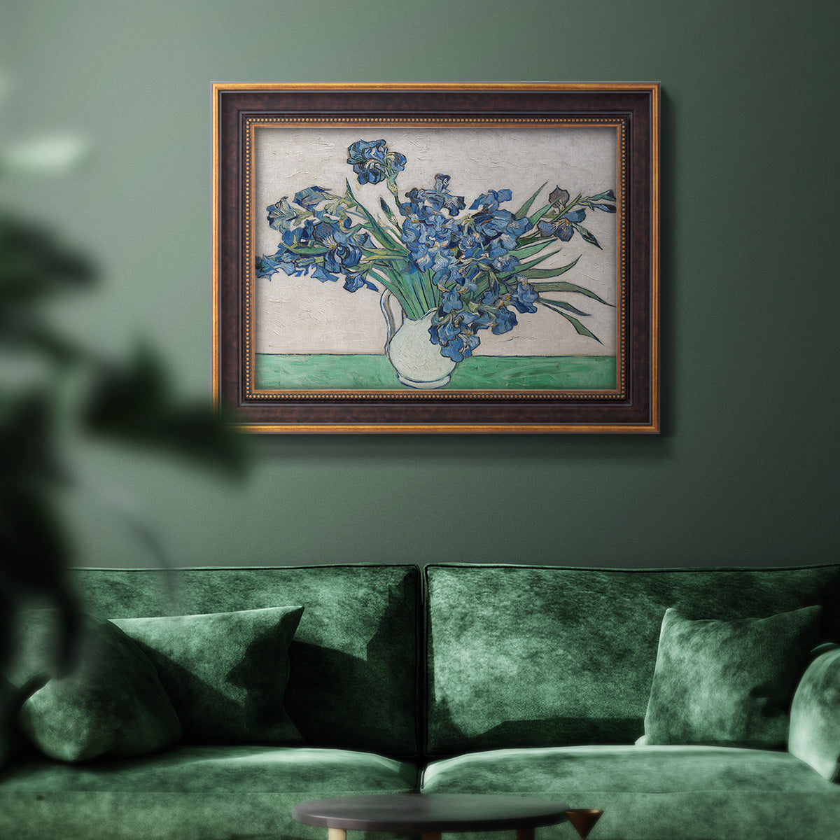 Irises II - Ornate Framed Canvas Print