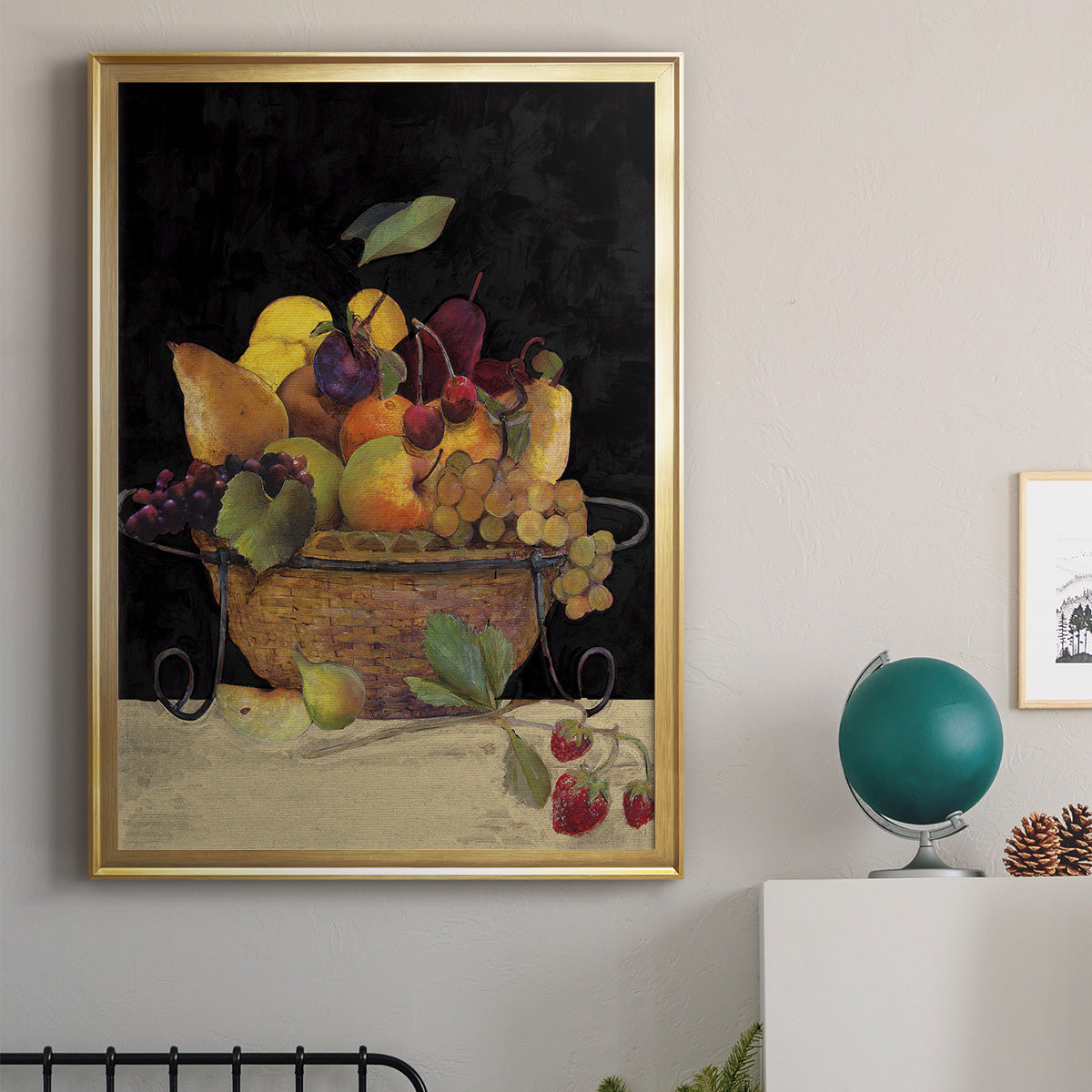 Fruit Basket II Revisit - Modern Framed Canvas Print